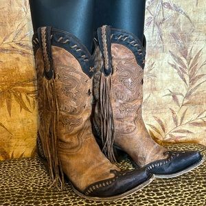 Lucchese Brand Like New only worn ONCE size 9B boots !